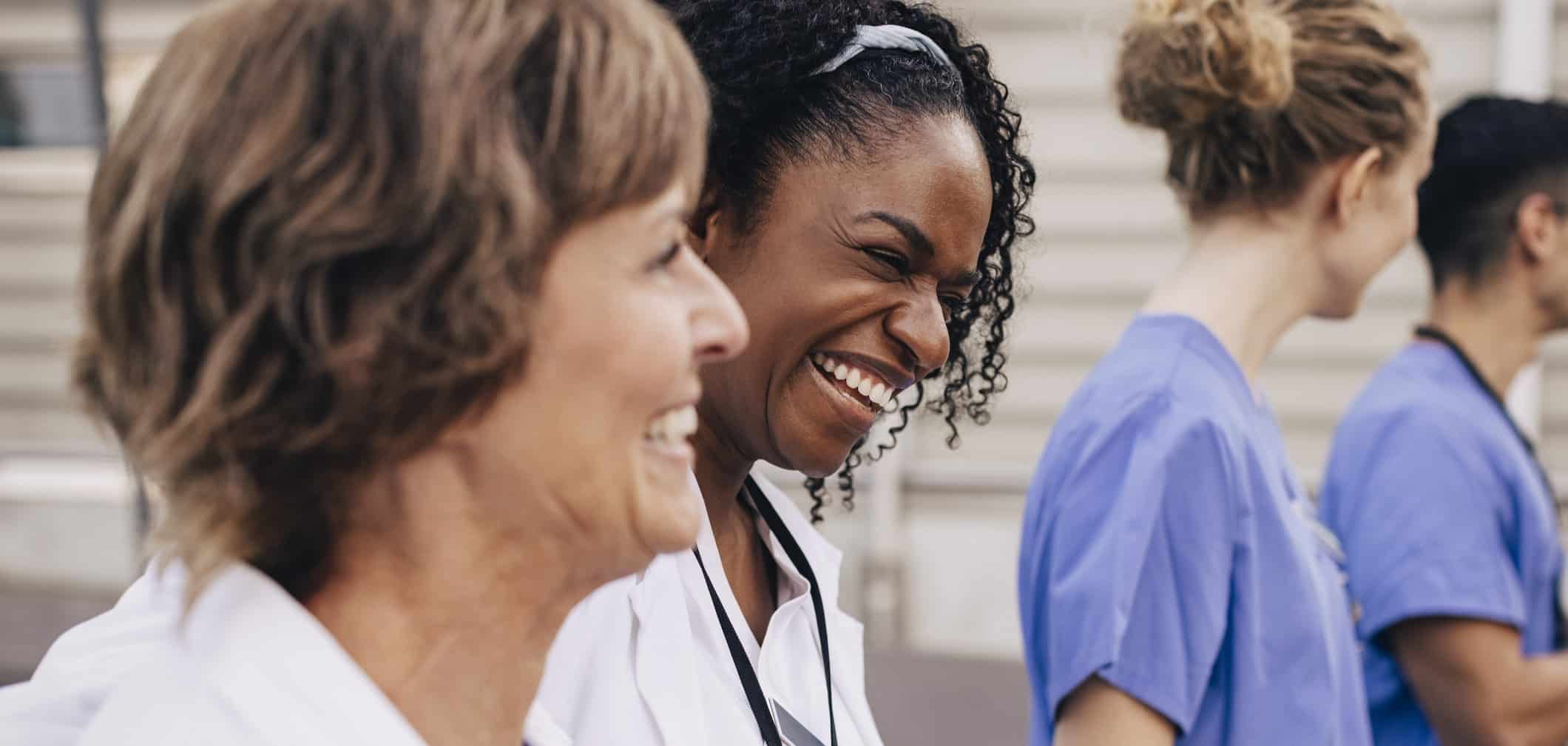 Health Care Professional standing in modern clinic