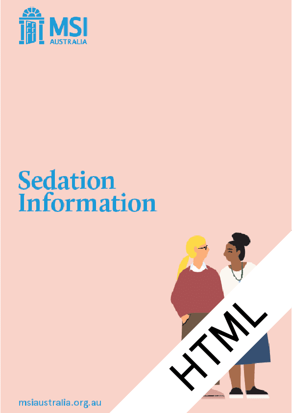 HTML Clinical Services: Sedation Information (Cover Thumbnail Image)