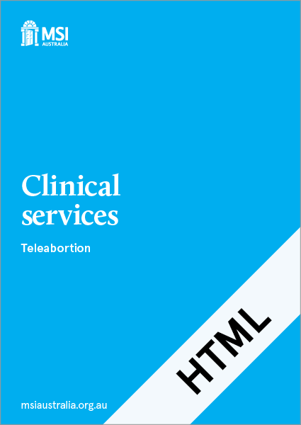 HTML Clinical services: Teleabortion (Cover Thumbnail Image)