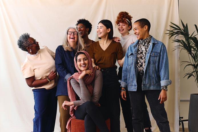 Portrait of a group of people