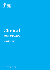 Book Cover of Clinical Services Teleabortion