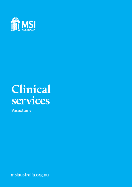 Clinical Services: Vasectomy